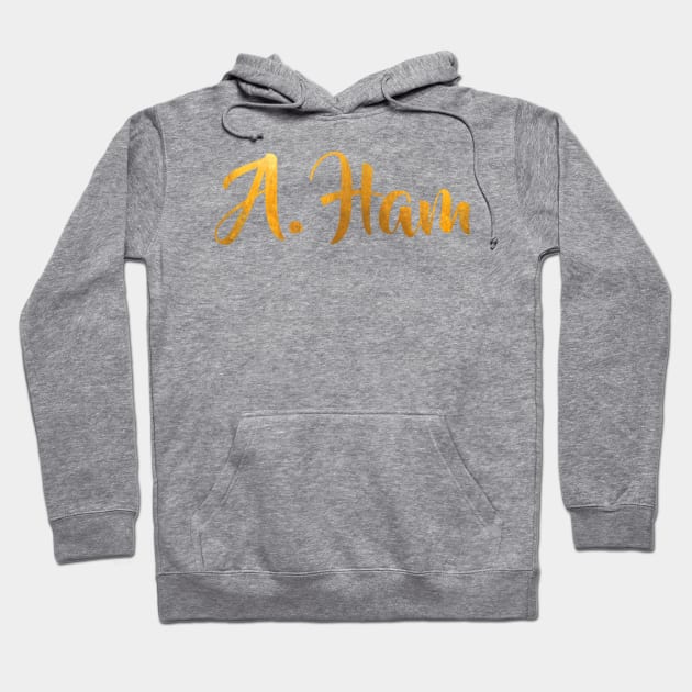 Classic Vintage Style Alexander Hamilton Abbreviation Hoodie by tanambos